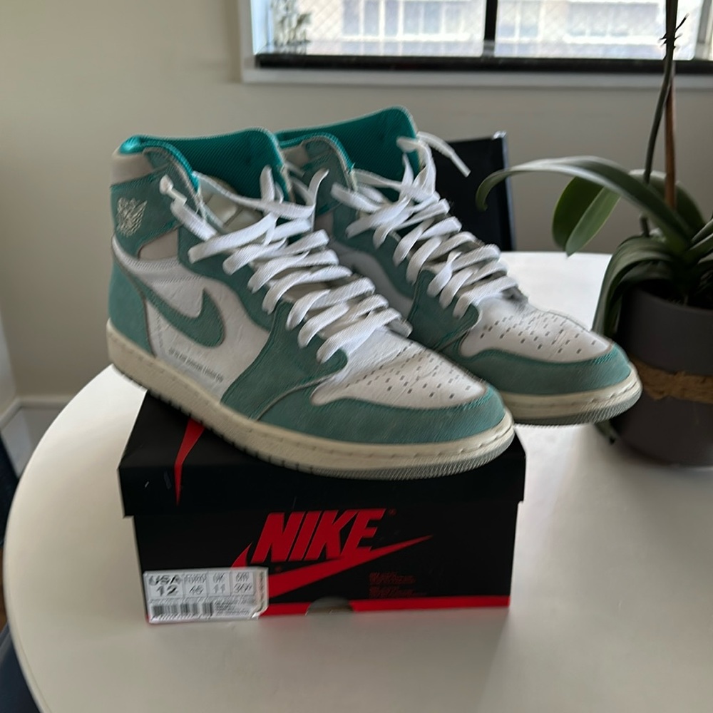 Jordan 1 Turbo Greens USA size 12.  Worn once in amazing condition!